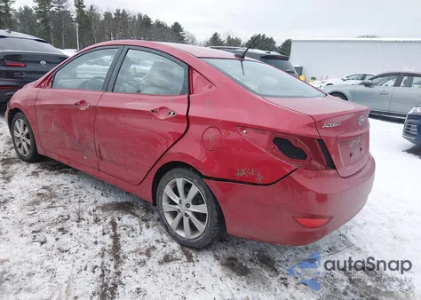 2013 Hyundai Accent Gls from USA, damaged, VIN KMHCU4AE9DU487566